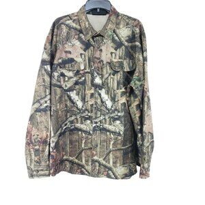 Mossy Oak Vented Hunting Shirt Men's Size XL 46-48 Break Up Infinity Camouflage